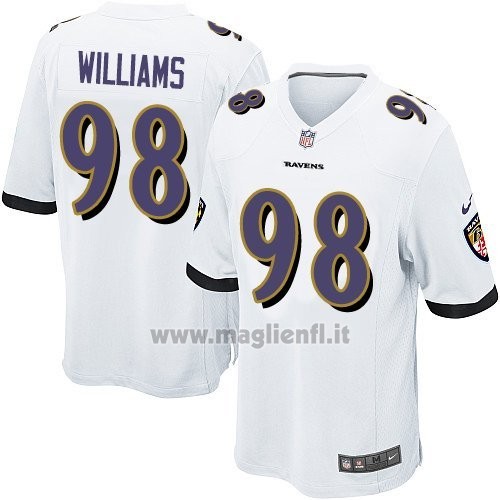 Maglia NFL Game Bambino Baltimore Ravens Williams Bianco